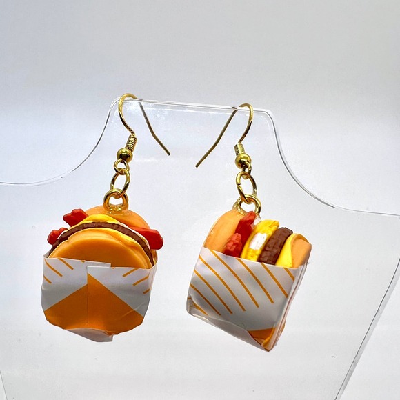 Breakfast Sandwich Earrings - Mini Brands Foodie Earrings - Bacon Sandwich - Picture 1 of 8